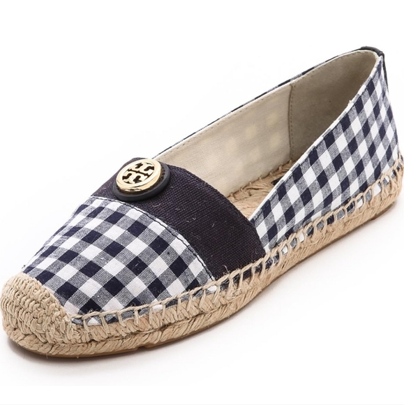 Tory Burch Shoes - Tory Burch Beacher Brigh Navy Espidrilles Flats Jute Leather Designer #714